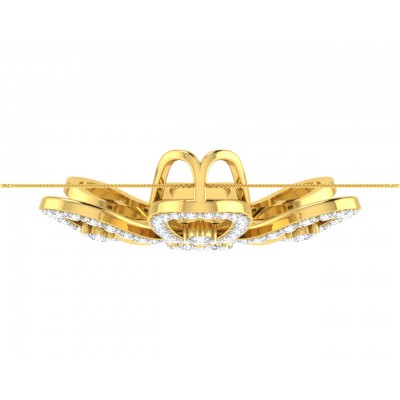 Rhea Diamond Pendant in Gold